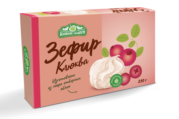 №2 Зефир белевский "Клюква" 250г в Белой Калитве