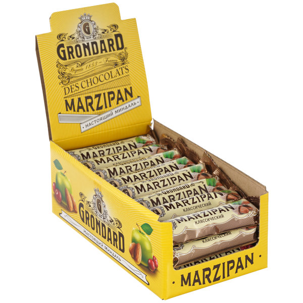 №1 TM Grondard     (9389) Батончики глазированные Марципановые Классика, (24шт по 50г)      в Белой Калитве