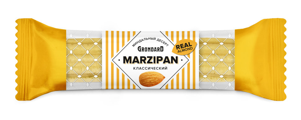  TM Grondard   (10361) Батончики НЕглазированные Марципановые Классика, (28шт по 40г)        в Белой Калитве