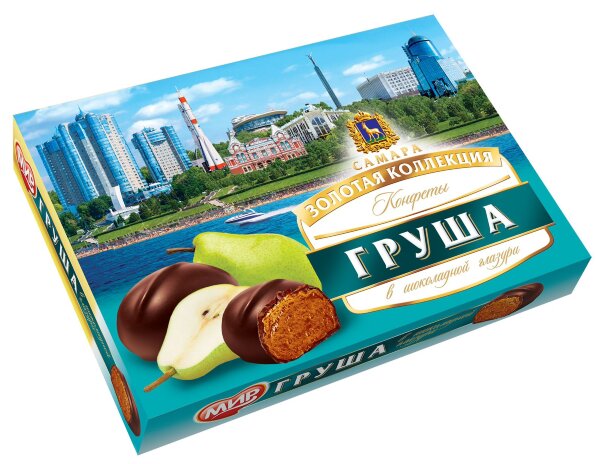 №2 КФ МИР Груша в шоколадной глазури 160г  в Белой Калитве