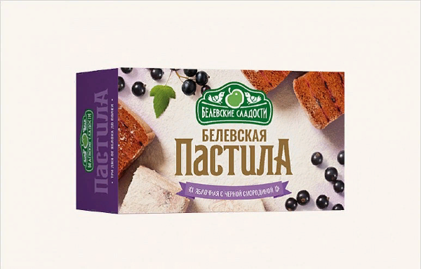 №2 Пастила  200г диетическая с ЧЁРНОЙ Смородиной, НОВЫЙ ФОРМАТ (4*50г)   в Белой Калитве